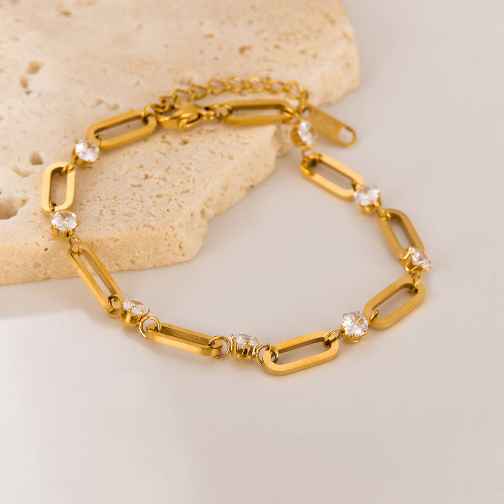 Pulsera Minimalista de Acero Inoxidable – Estilo Europeo INS