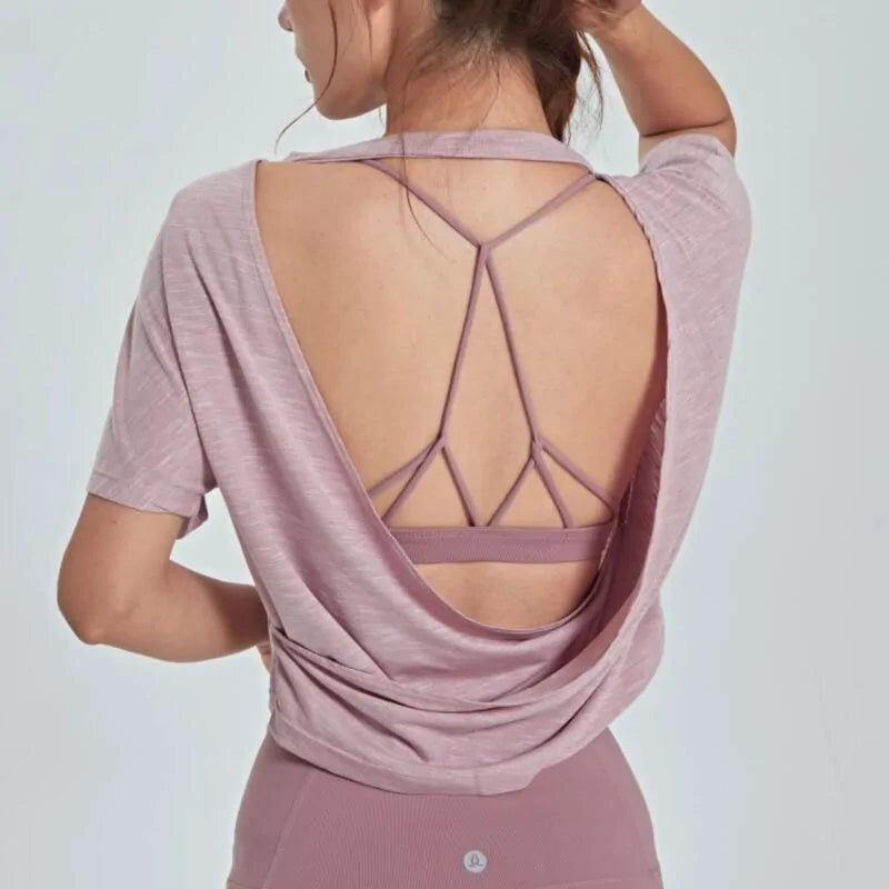 Open Back Sports Blouse